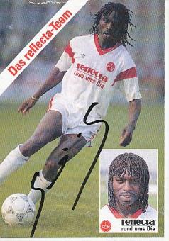 Souleymane Sane  FC Nürnberg  Fußball beschädigte Autogrammkarte original signiert 