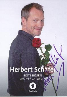 Herbert Schäfer  Rote Rosen  ARD  TV  Serien Autogrammkarte original signiert 