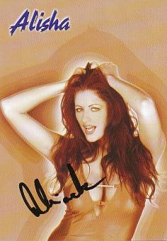 Alisha   Musik   Autogrammkarte original signiert 