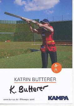 Kathrin Butterer  Schießen  Autogrammkarte original signiert 