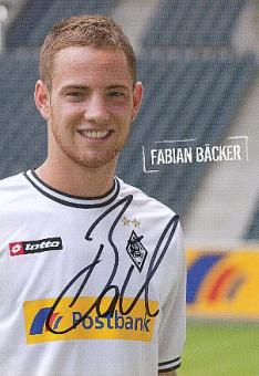 Fabian Bäcker  Borussia Mönchengladbach  Autogrammkarte original signiert 