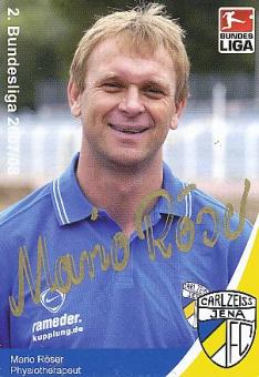 Mario Röser  2007/08  FC Carl Zeiss Jena  Autogrammkarte original signiert 