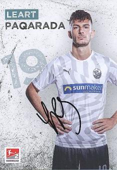 Leart Paqarada  2019/2020  SV Sandhausen  Autogrammkarte original signiert 