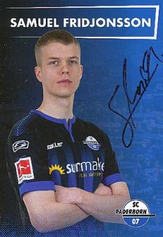 Samuel Fridjonsson  2019/2020  SC Paderborn  Autogrammkarte original signiert 