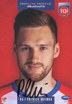 Patrick Mainka  2019/2020  FC Heidenheim  Autogrammkarte original signiert 