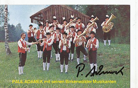 Paul Adamek   Musik  Autogrammkarte original signiert 