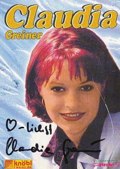 Claudia Greiner   Musik  beschädigte Autogrammkarte original signiert 