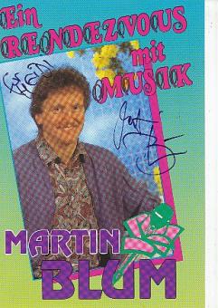 Martin Blum  Musik  Autogrammkarte original signiert 