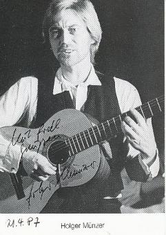 Holger Münzer   Musik  Autogrammkarte original signiert 
