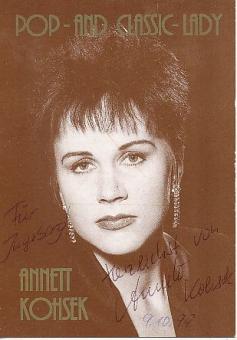 Annett Kohsek   Musik  Autogrammkarte original signiert 