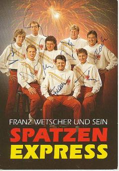 Franz Wetscher & Spatzen Express  Musik  Autogrammkarte original signiert 