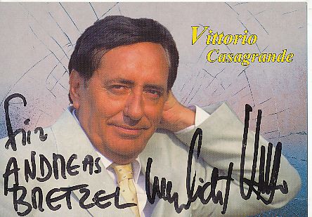 Vittorio Casagrande  Musik  Autogrammkarte original signiert 