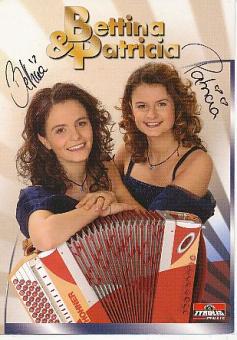 Bettina & Patricia  Musik  Autogrammkarte original signiert 
