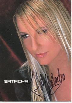 Natacha  Musik  Autogrammkarte original signiert 
