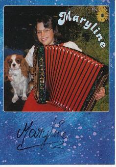 Maryline  Musik  Autogrammkarte original signiert 