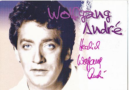 Wolfgang Andre  Musik  Autogrammkarte original signiert 