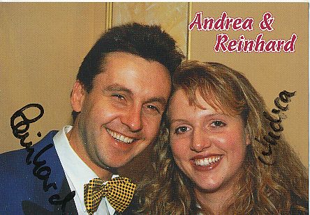 Andrea & Reinhard  Musik  Autogrammkarte original signiert 