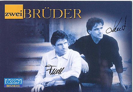 zwei Brüder   Musik  Autogrammkarte original signiert 