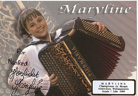 Maryline   Musik  Autogrammkarte original signiert 