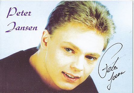 Peter Jansen  Musik  Autogrammkarte original signiert 