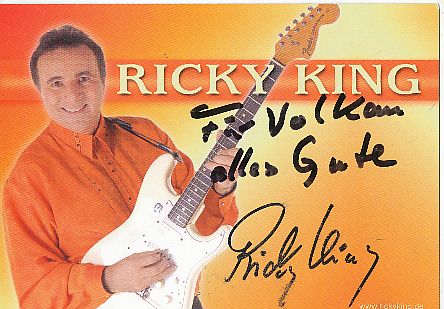 Ricky King  Musik  Autogrammkarte original signiert 