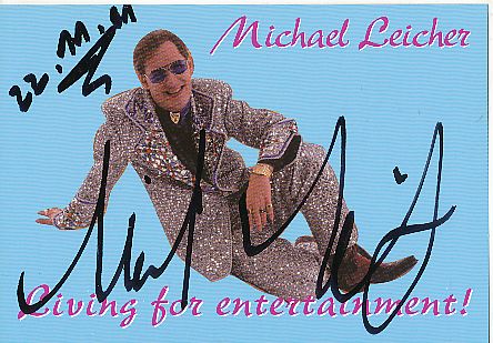 Michael Leicher  Musik  Autogrammkarte original signiert 