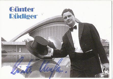 Günter Rüdiger   Musik  Autogrammkarte original signiert 