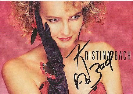 Kristina Bach  Musik  Autogrammkarte original signiert 