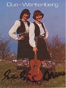 Duo Wartenberg  Musik  Autogrammkarte original signiert 