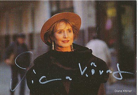 Diana Körner   Film & TV  Autogrammkarte original signiert 