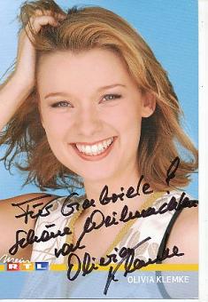 Olivia Klemke   Alles was zählt   RTL   TV  Autogrammkarte original signiert 