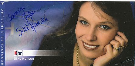 Silke Hansen  HR   TV  beschädigte Autogrammkarte original signiert 
