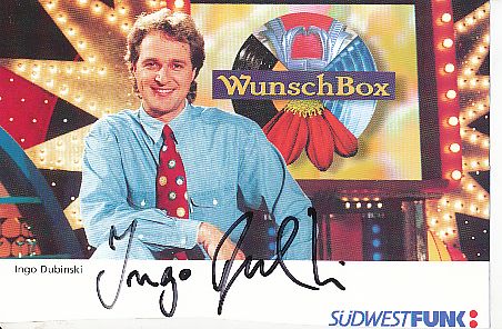 Ingo Dubinski  Südwestfunk  TV  Autogrammkarte original signiert 