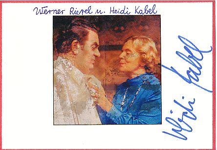 Heidi Kabel  † 2010  Film + TV  Autogramm Karte original signiert 