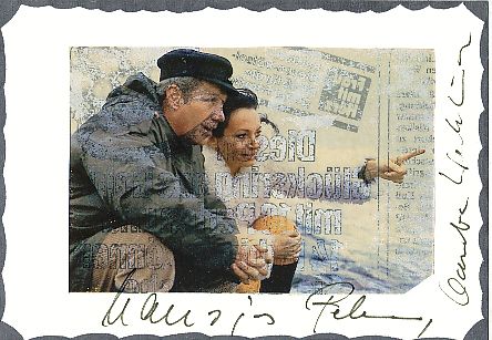 Hansjörg Felmy (1931-2007) &  Claudia Wedekind (1942-2015)    Film + TV  Autogramm Karte original signiert 