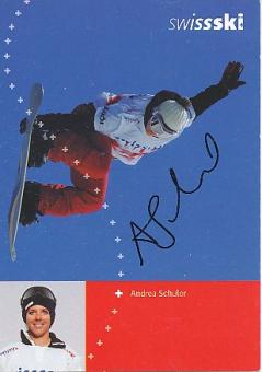 Andrea Schuler  Schweiz  Snowboard  Ski  Autogrammkarte original signiert 