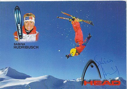 Sabina Hudribusch  Ski  Freestyle  Autogrammkarte original signiert 