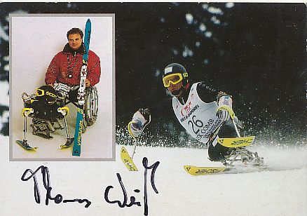 Thomas Weiß  Ski  Freestyle  Autogrammkarte original signiert 