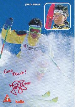 Jürg Biner  Ski  Freestyle  Autogrammkarte original signiert 