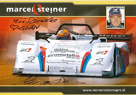 Marcel Steiner   Auto Motorsport  Autogrammkarte original signiert 