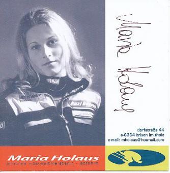 Maria Holaus  Motorrad Autogrammkarte  original signiert 