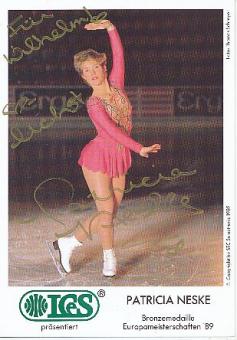Patricia Neske  Eiskunstlauf  Autogrammkarte original signiert 