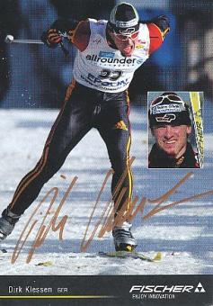 Dirk Klessen  Ski Langlauf   Autogrammkarte original signiert 