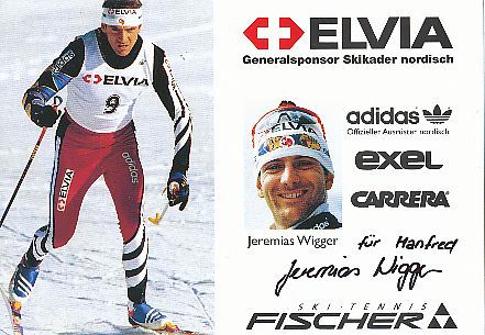 Jeremias Wigger  Schweiz  Ski Langlauf   Autogrammkarte original signiert 