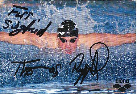 Thomas Rupprath  Schwimmen  Autogrammkarte  original signiert 