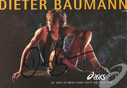 Dieter Baumann  Leichtathletik  Autogrammkarte original signiert 