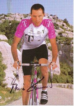 Mario Kummer   Team Telekom Radsport  beschädigte Autogrammkarte  original signiert 
