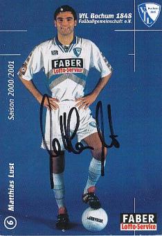 Matthias Lust  VFL Bochum Fußball  Autogrammkarte original signiert 
