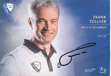 Frank Zöllner  VFL Bochum  Fußball  beschädigte Autogrammkarte original signiert 