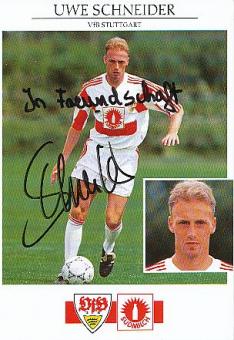 Uwe Schneider  VFB Stuttgart  Fußball  Autogrammkarte original signiert 
